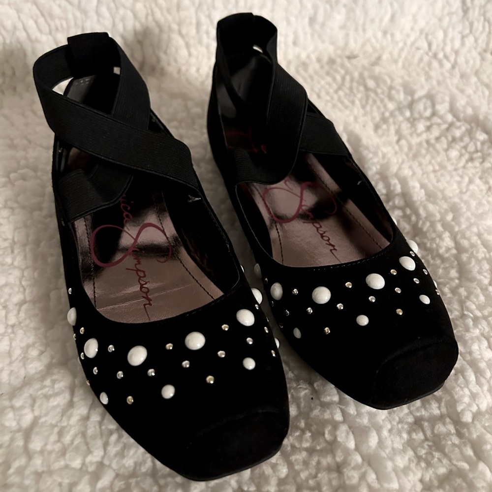 Jessica Simpson girls ballet dress shoes